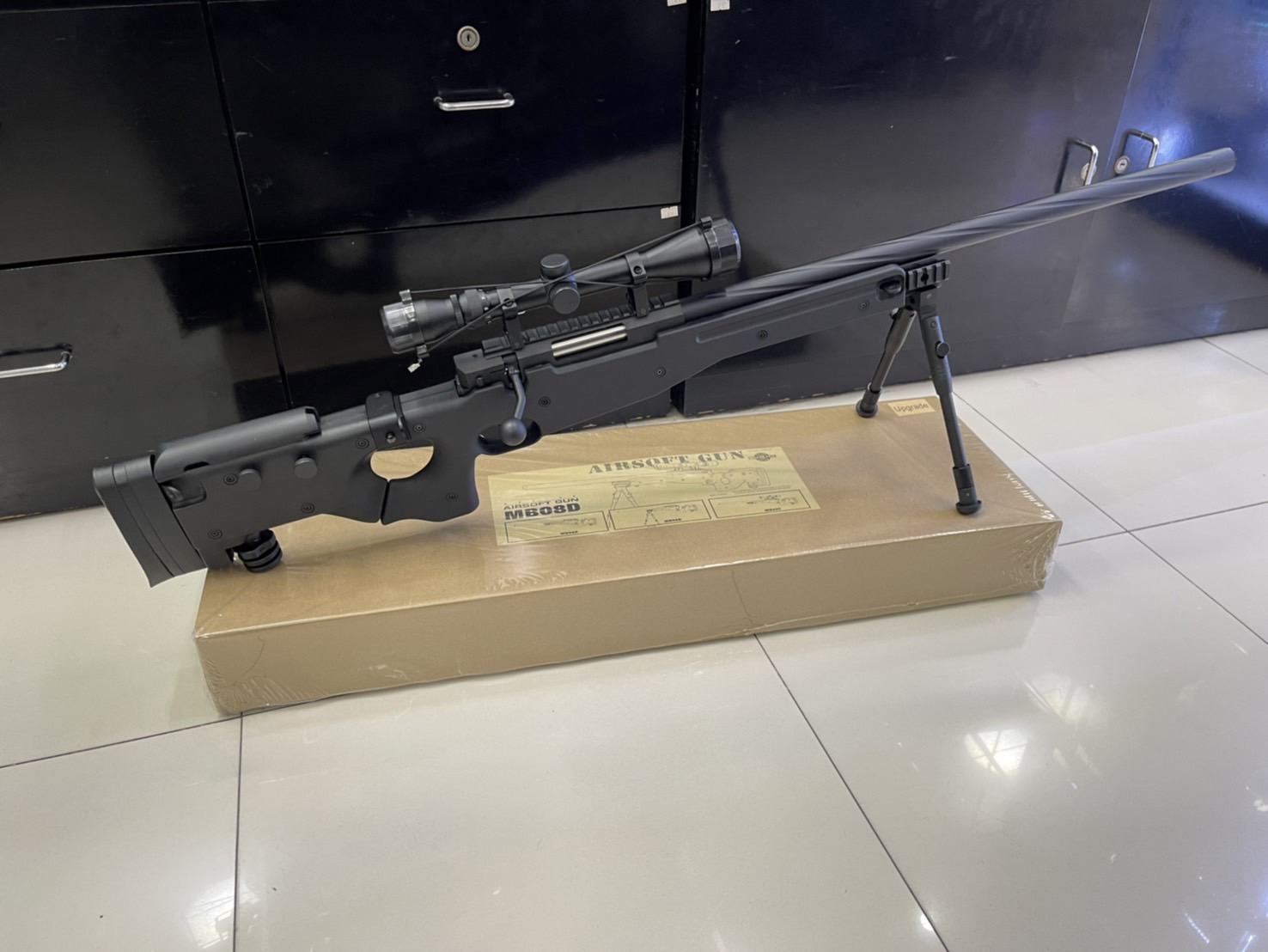 Well MB08D สีดำ ท่อเกลียว - 2025 พร้อมกล้อง+ขาทราย