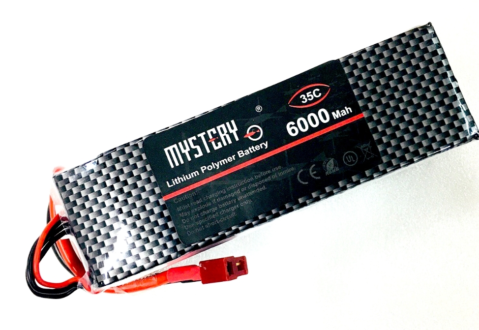 Mystery LiPo 2S 7.4V 45C T-Plug หลายขนาดความคุ 2200 3000 6000mah