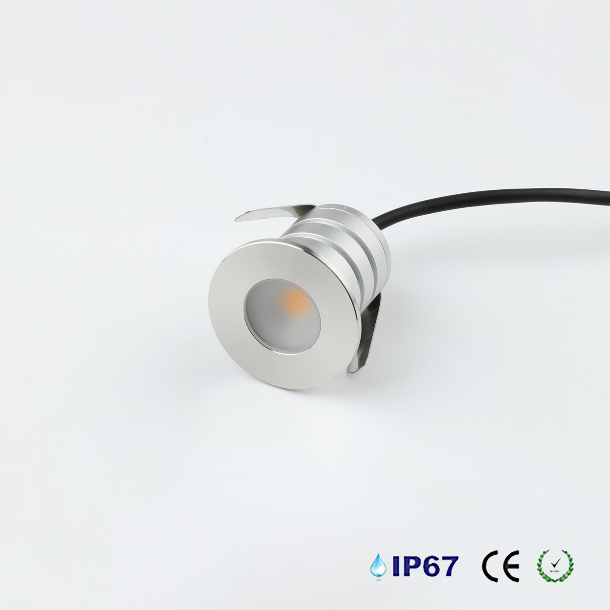 โคมไฟฝังพื้น Inground Up light Round 304 Stainless Steet + Aluminum lamp body LED 3W DC12V-24V IP67