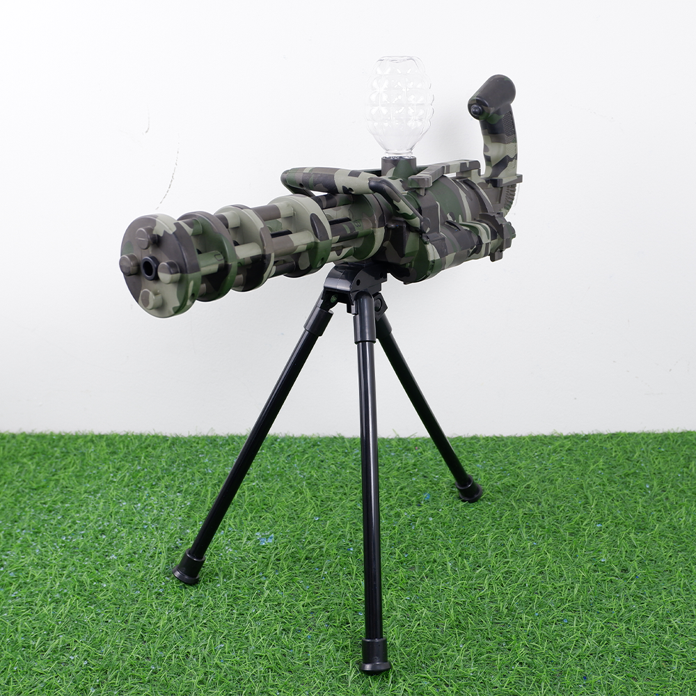 (06)Gatling mini สีดำล้วน ปืนเจลไฟฟ้า ของเล่น ยิงรัว Full Auto