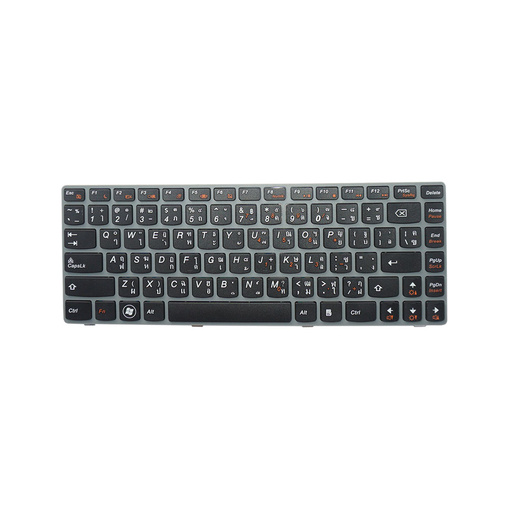 OEM คีย์บอร์ด เลอโนโว - LENOVO keyboard (แป้นไทย-อังกฤษ) สำหรับรุ่น IdeaPad Z370 Z370A Z375 Z470 Z470A Z475