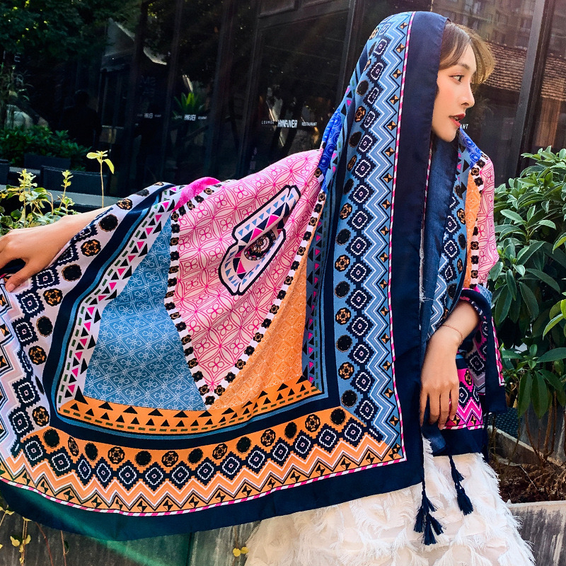 ผ้าคลุมไหล่ สไตล์โบฮีเมียน สวยมาก!!🧣พร้อมส่งในไทย