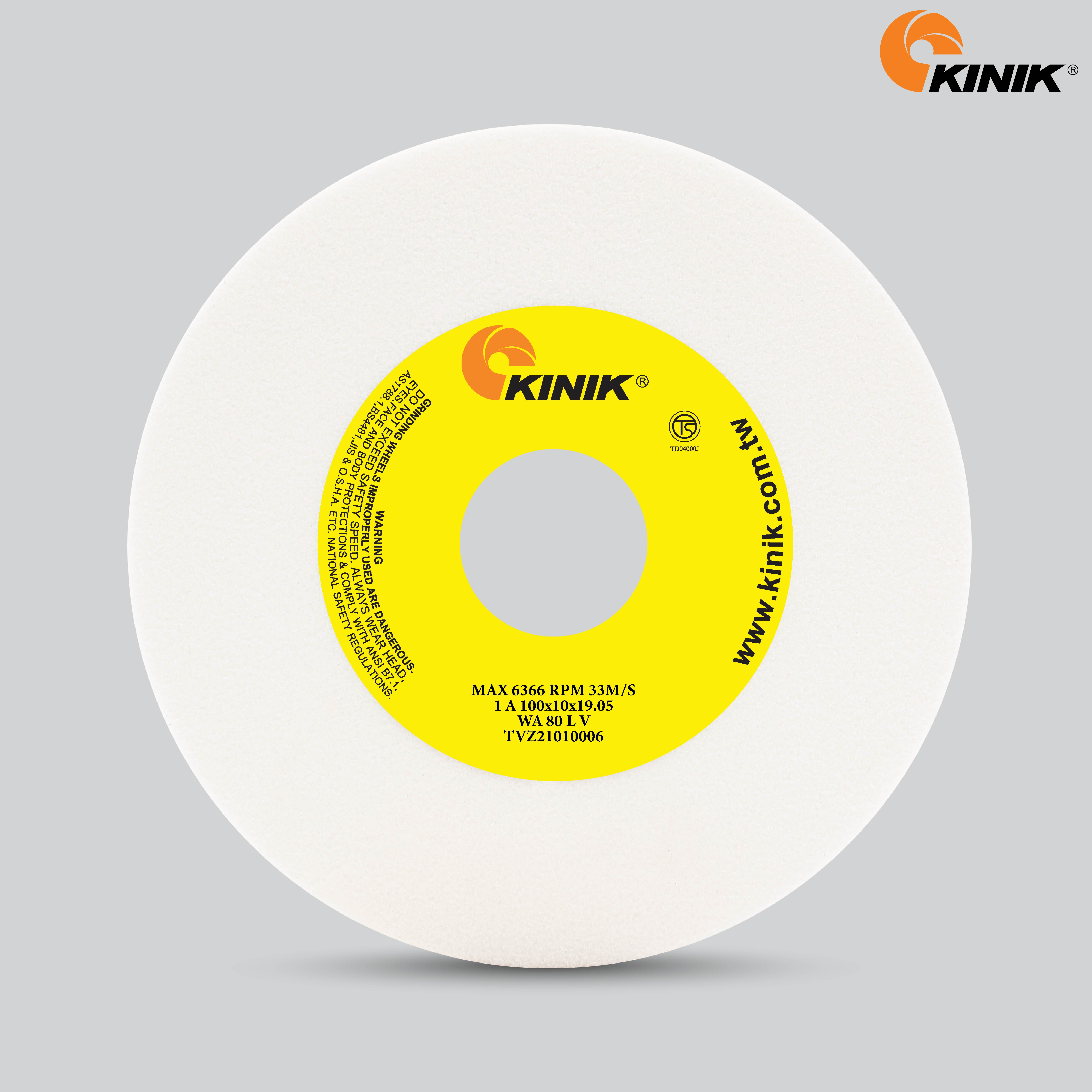 หินเจียร KINIK WA80LV1A 100x10x19.05 mm.