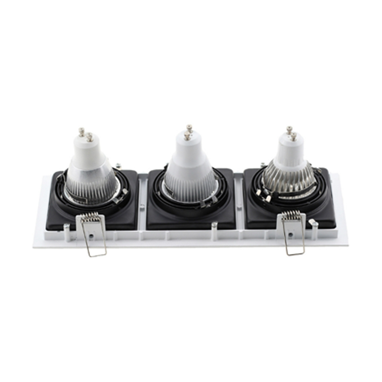 โคมไฟดาวน์ปรับได้ Recessed Downlight Square Adjustable Die-casting aluminum IP20