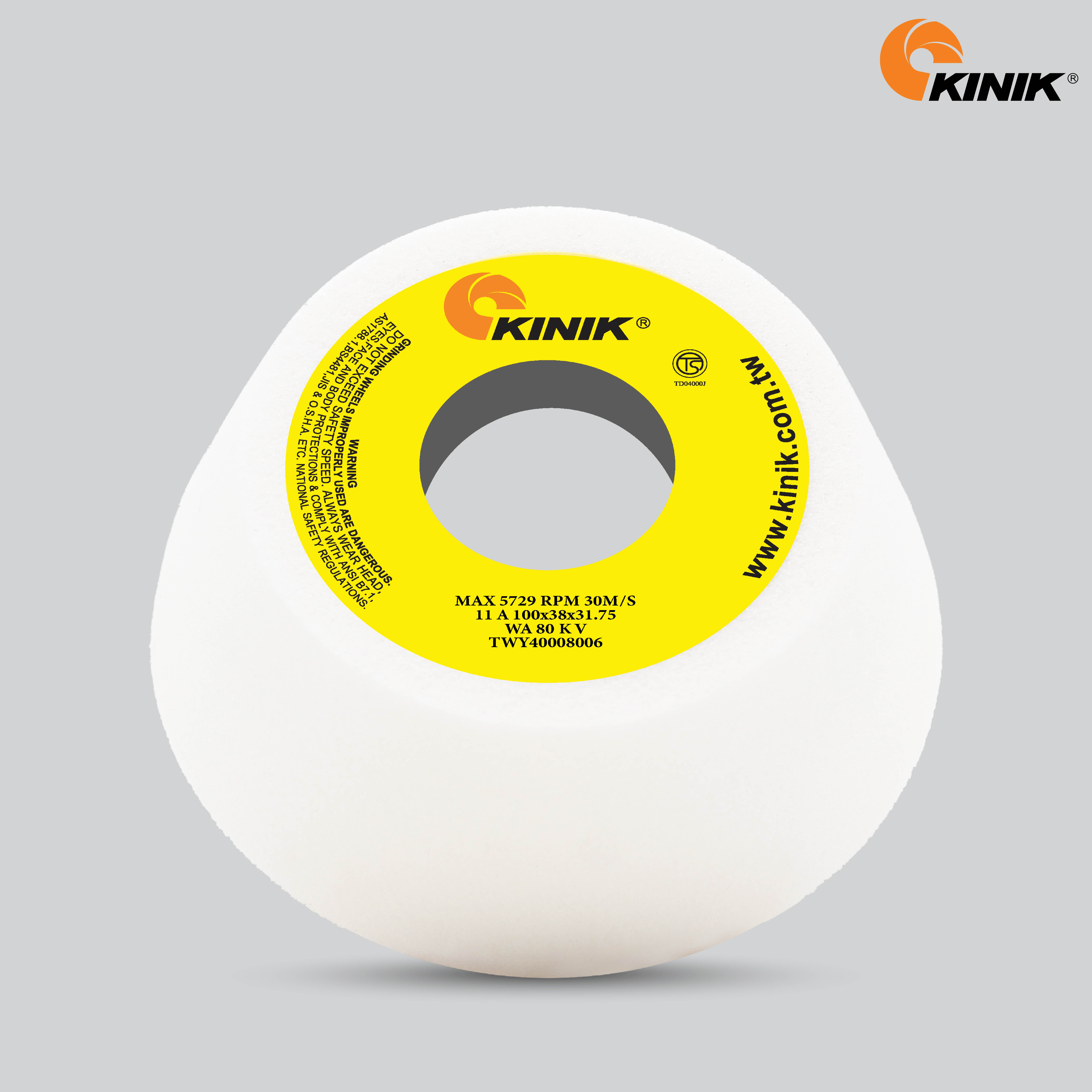หินถ้วยเทเปอร์ KINIK WA80KV11A 100x38x31.75 mm.