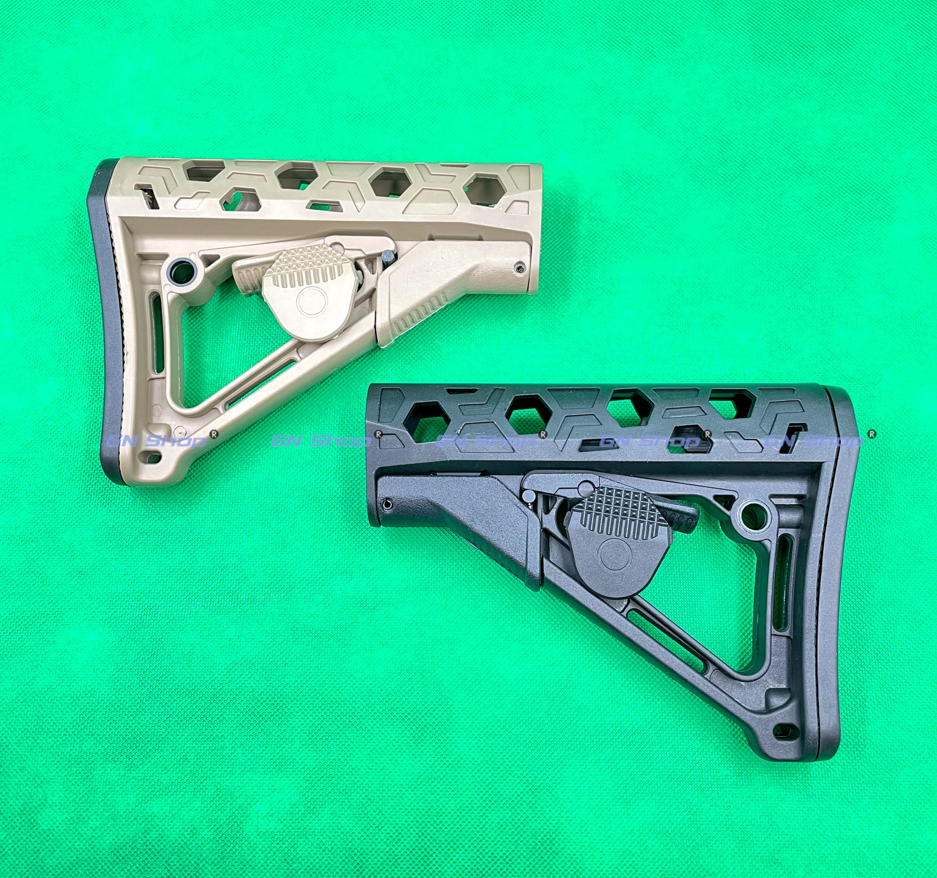 ท้าย Magpul CTR ฉลุ เจาะพอร์ต สีดำ / สีทราย วัสดุ พลาสติก ABS หนา อย่างดี (สต๊อกไทย พร้อมส่ง)