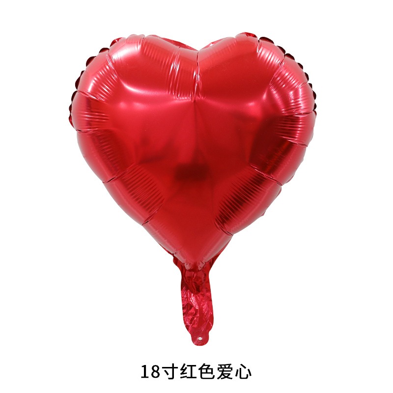 ลูกโป่งหัวใจ 18 นิ้ว ตกแต่งฉากวันเกิด (1ชิ้น)