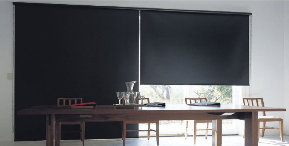 ม่านม้วนปรับแสง แบบทึบ Roller Blinds TLBs DIY ออฟฟิศ สำนักงาน สำเร็จรูป