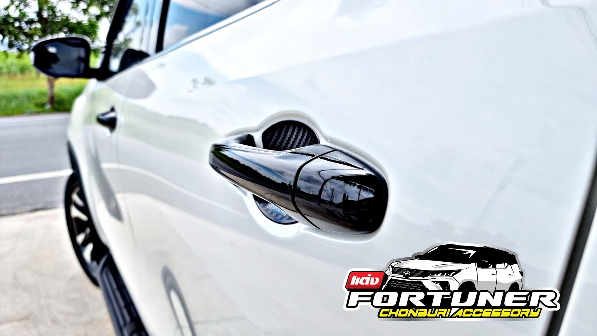 มือเปิดนอก พาร์ทแท้ สีดำแบล็คเปียโน โตโยต้า ฟอร์จูนเนอร์