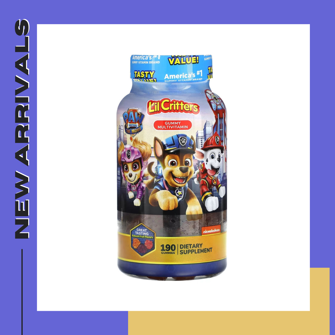 กัมมี่ วิตามินรวม สำหรับเด็ก L’il Critters Paw Patrol Complete Multivitamin 190 ชิ้น
