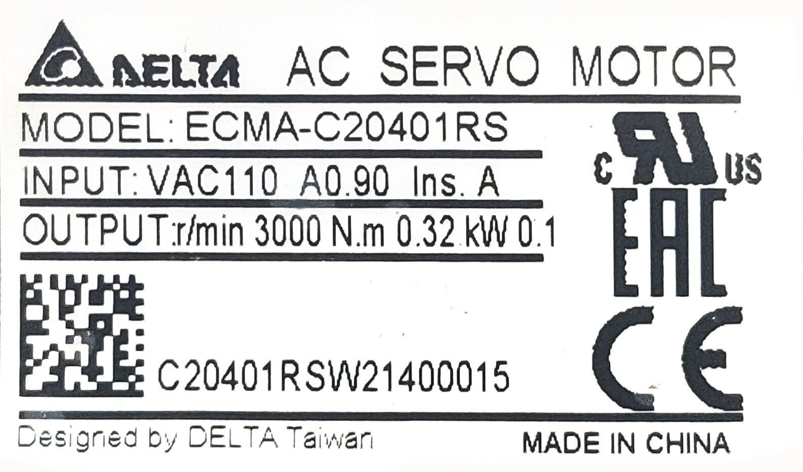 Servo Motor ECMA-C20401RS