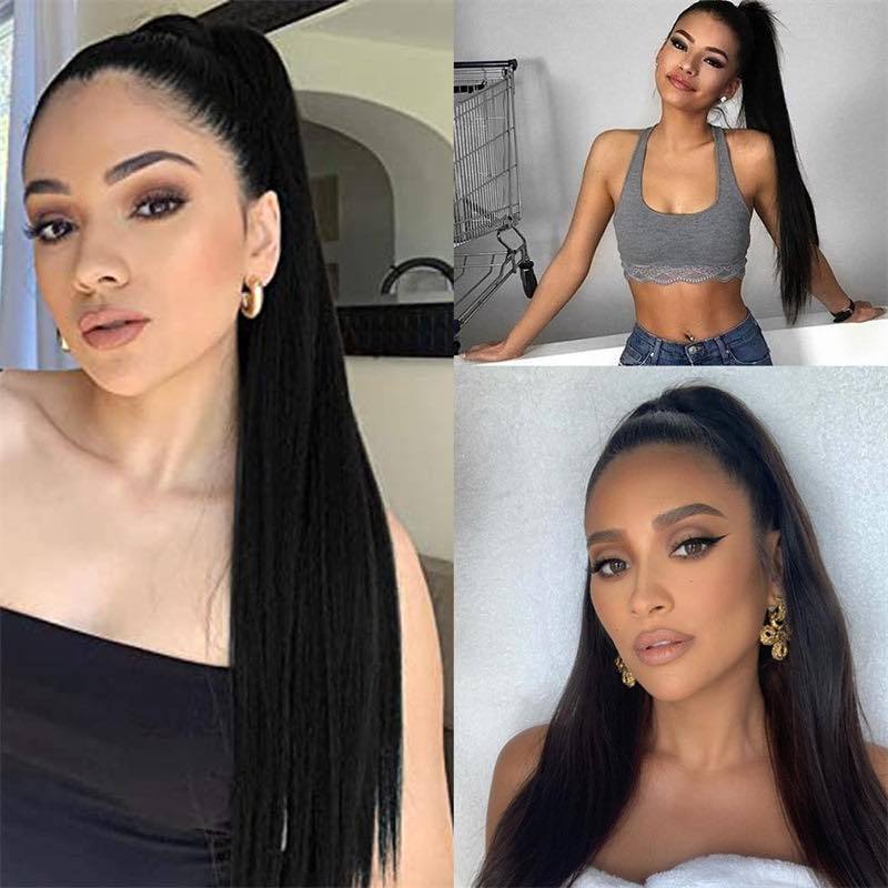 แฮร์พีช หางม้าตีนตุ๊กแก หางม้า รุ่น ผมตรง