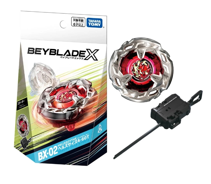 Beyblade X ของแท้ BX-02 Starter HELLSSCYTHE 4-60T (มีที่ชูท)