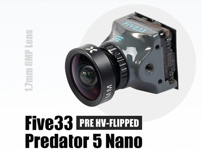 Foxeer Predator 5 Racing Mini Micro Nano กล้อง FPV Camera 1000tvl 4ms Latency Super WDR FPV Camera OSD กล้องติดโดรน