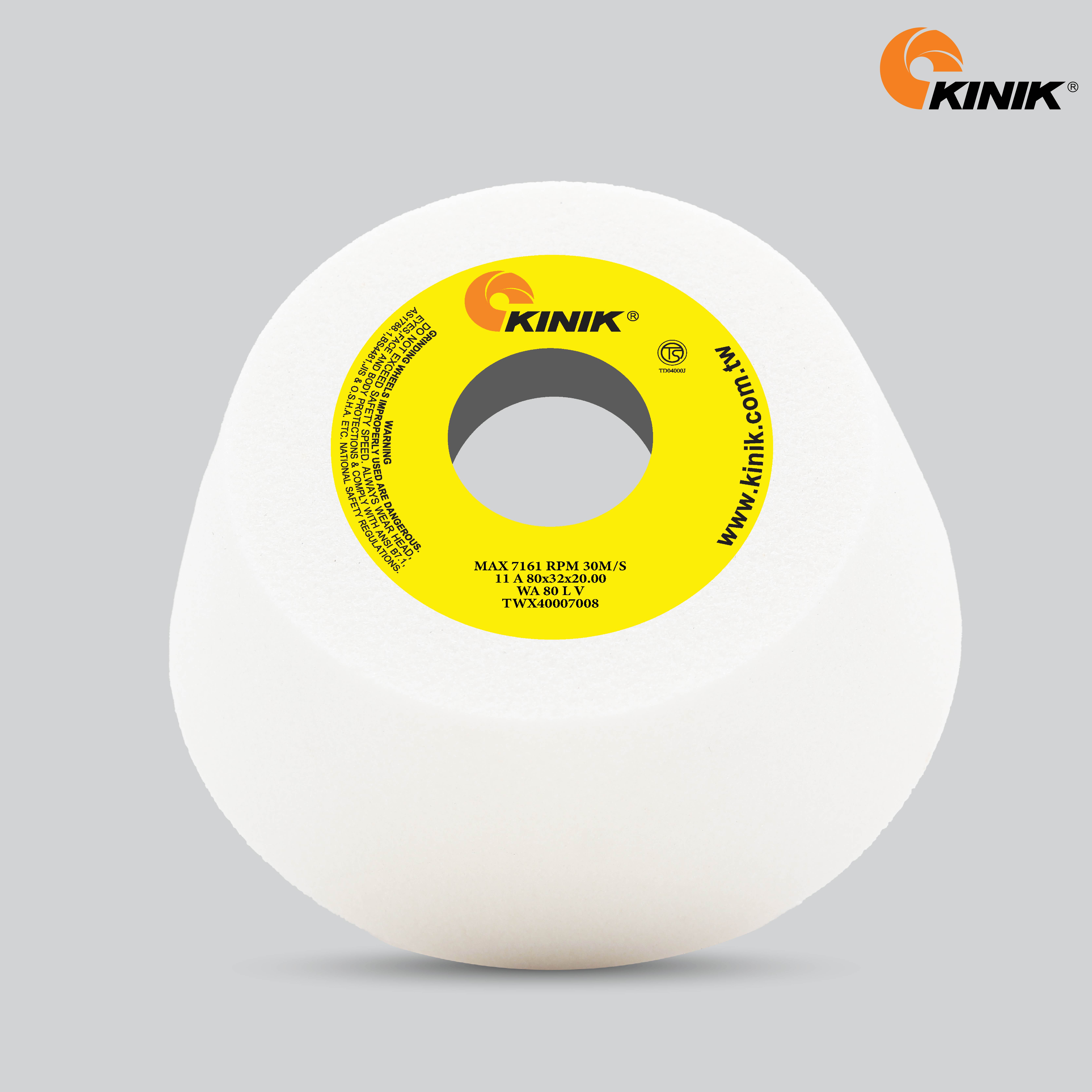 หินถ้วยเทเปอร์ KINIK WA80LV11A 80x32x20 mm.