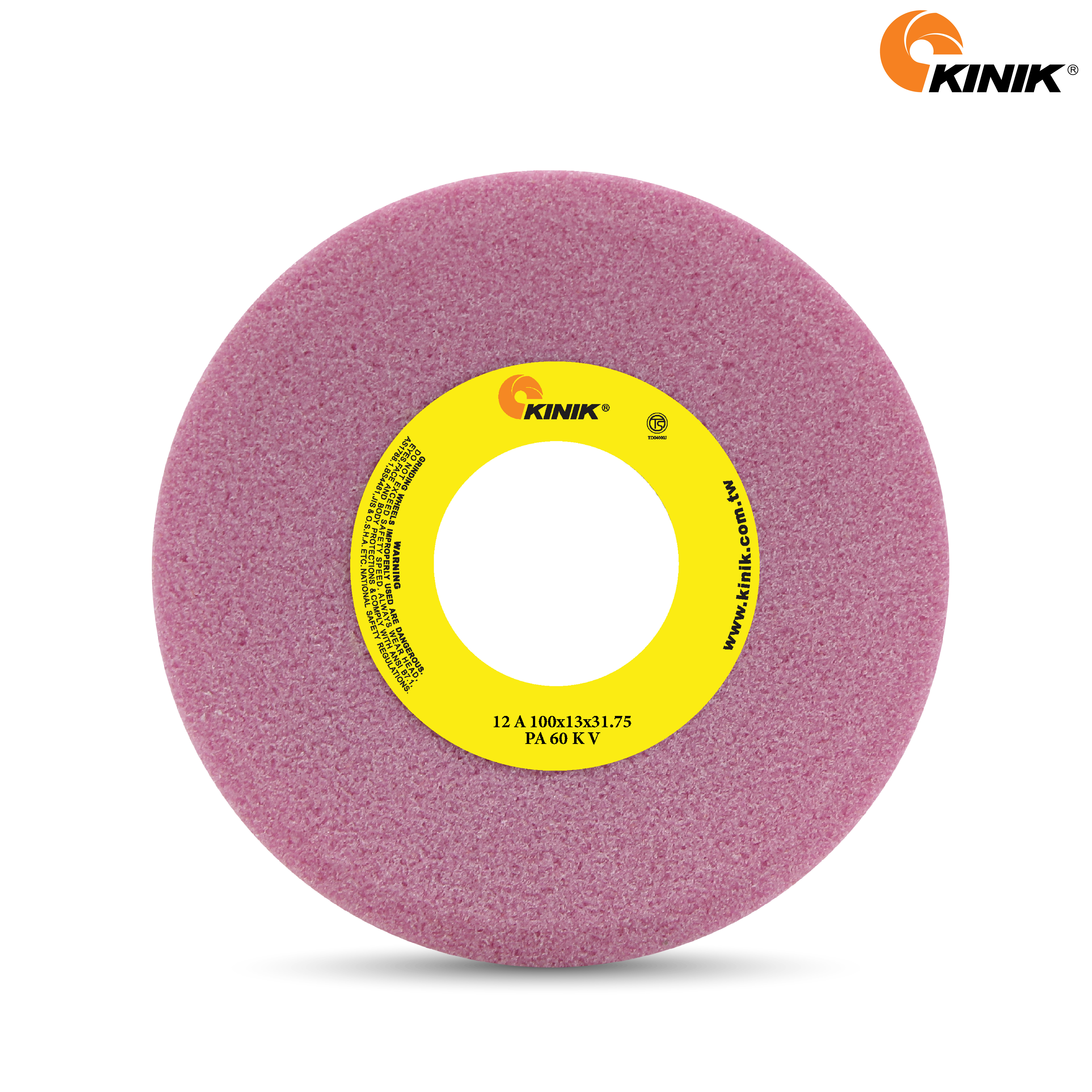 หินจาน KINIK PA60KV12A 100x13x31.75 mm.
