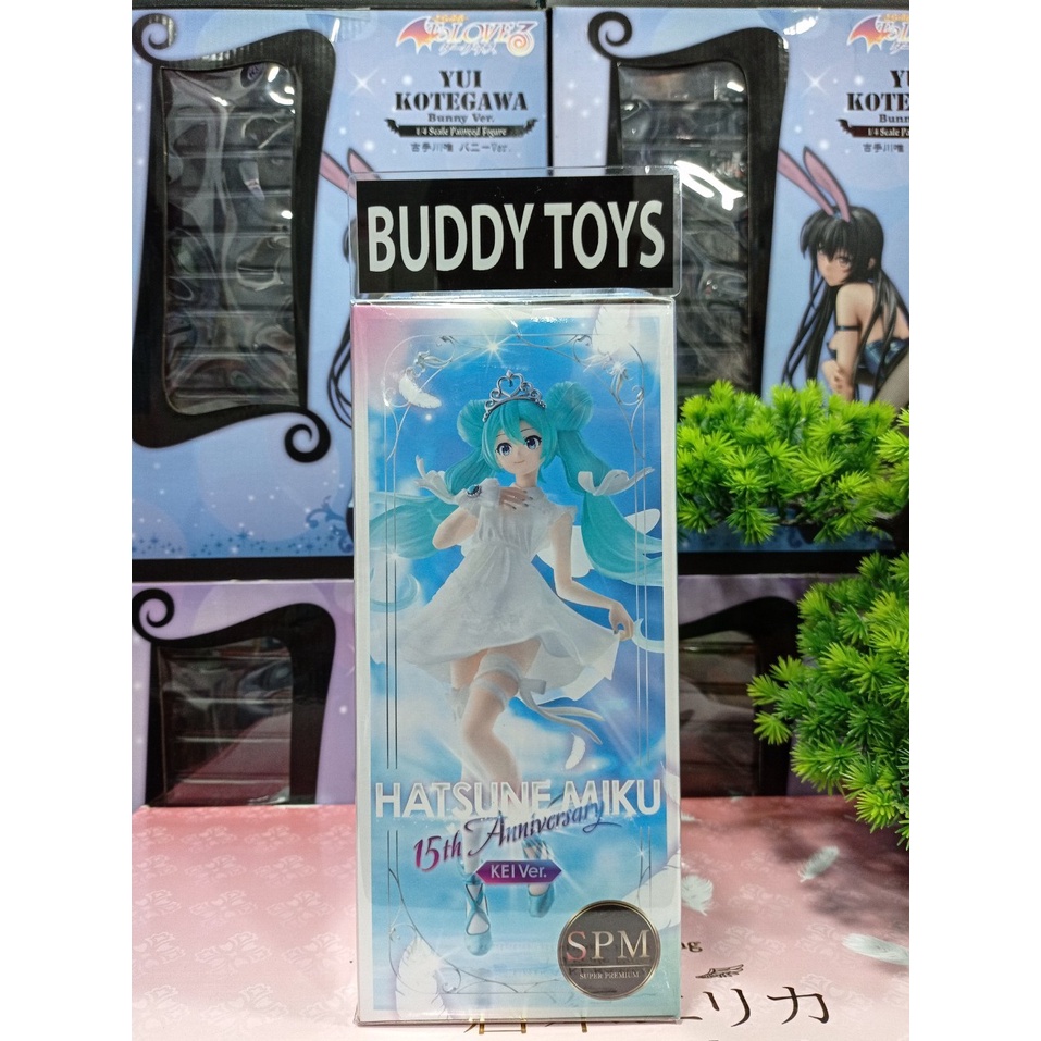 [ Figure แท้ ] #พร้อมส่ง Hatsune Miku 15th Anniversary KEI Ver [ SEGA ]