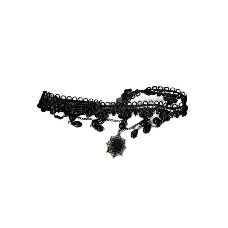 โชคเกอร์คอ ฮาโลวีน สร้อยคอ แฟชั่น สายฝอ เพิ่มความเซ็กซี่ rihv,lj'