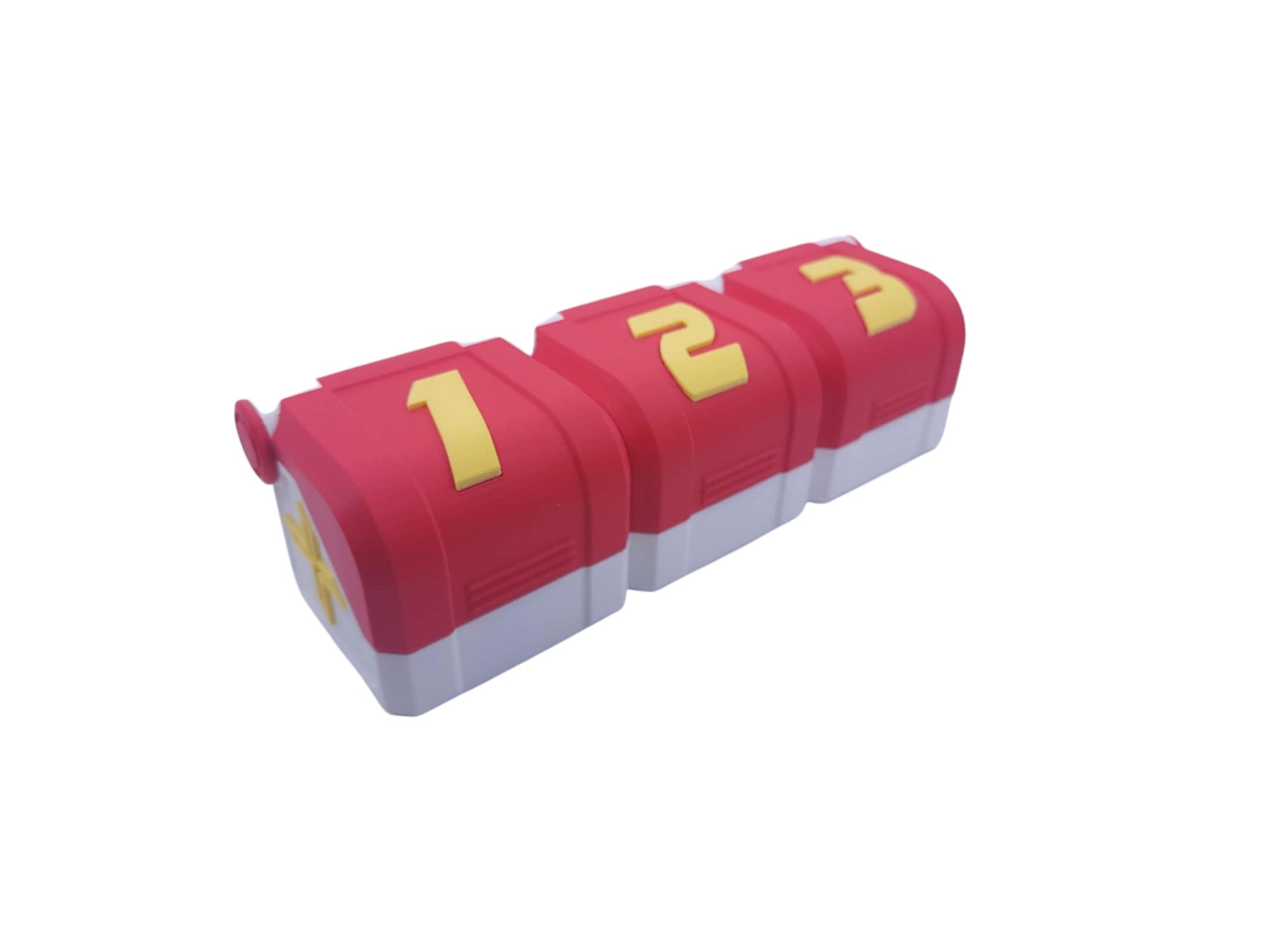 กล่อง 3on3 Deck Case : "Custom X" ผลิตจากพลาสติก PLA 3D Print ด้วยเครื่องที่ทันสมัยที่สุด สามารถเลือกสีได้ ฝาปิดแม่เหล็ก แยกช่องอิสระ