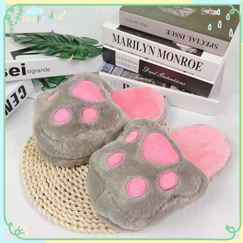 รองเท้าสลิปเปอร์ เท้าแมวเหมียว น่ารักมากก🐱🐱(23-40)cm.