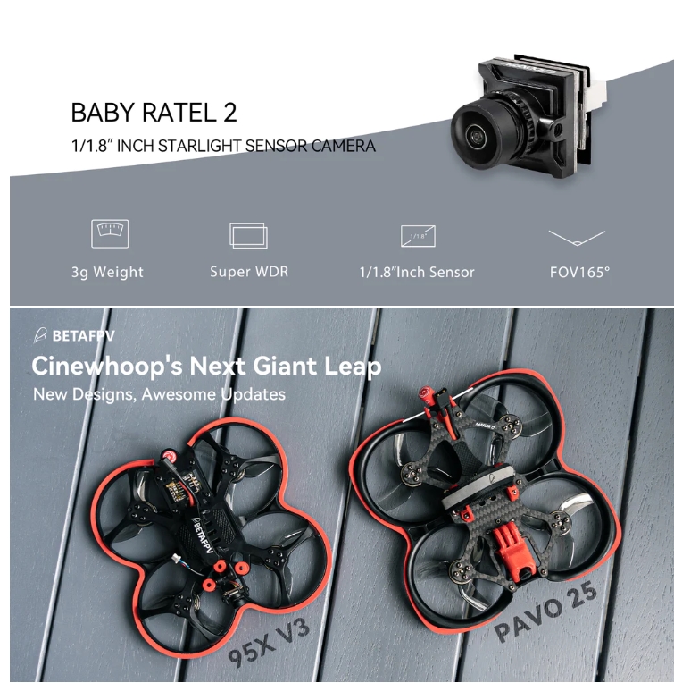BETAFPV Pavo25 Whoop โดรน ขนาดใบพัด 2.5นิ้ว
