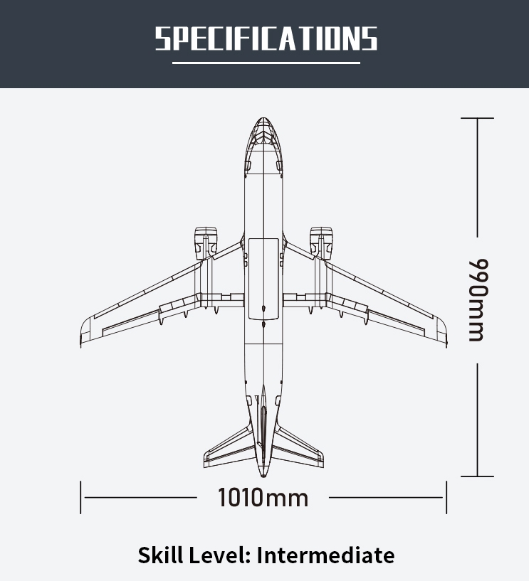 XFly Twinliner Twin 40MM EDF Jet [ในชุดไม่รวม รีโมท และ แบต]