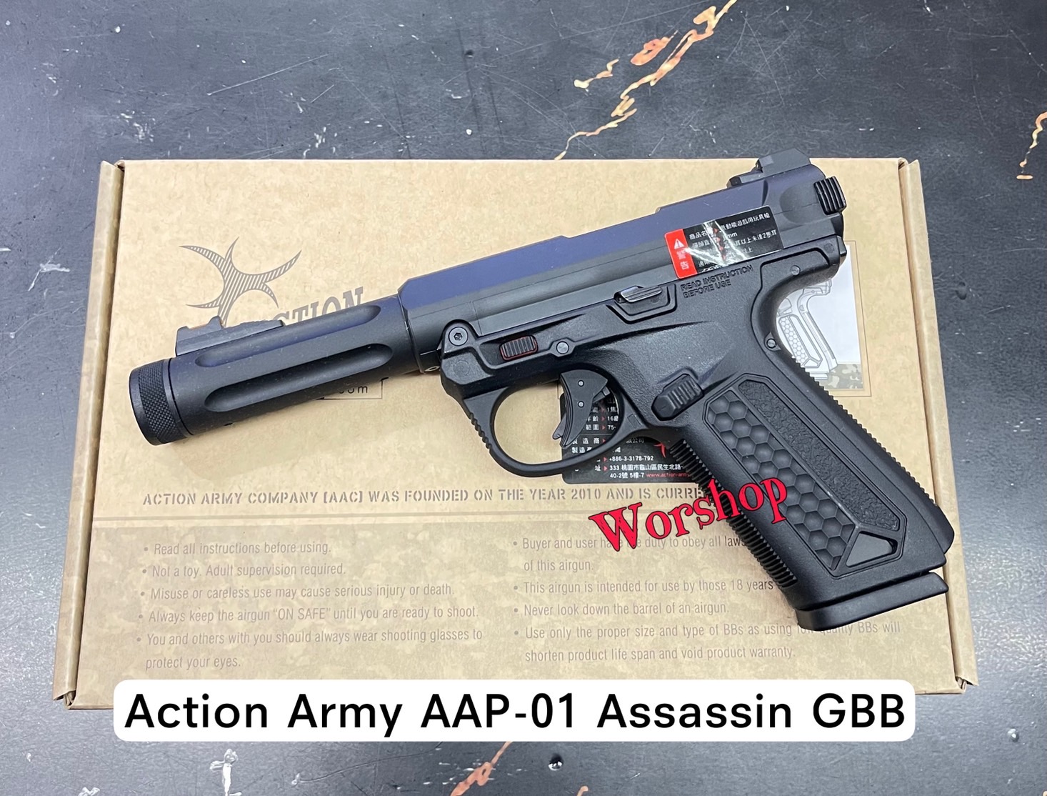 AAP-01 Assassin GBBP สีดำ - Action Army