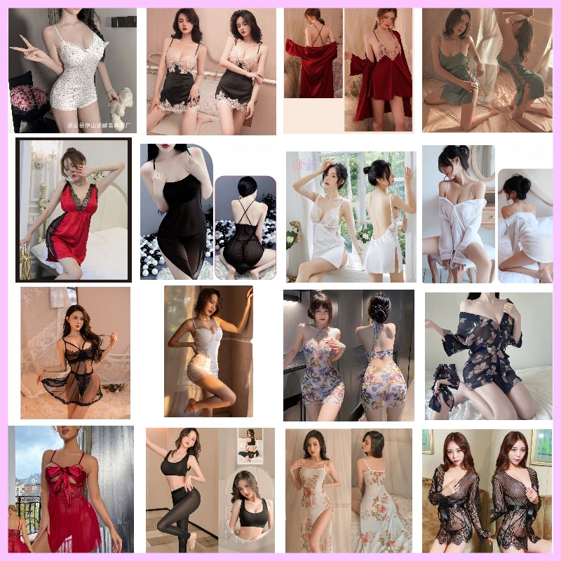 ชุดนอนเซ็กซี่ ชุดนอนซีทรู ชุดยั่ว / Sexy Nightwear / Sexy Sleepwear / Pajama Sets [Set.1]