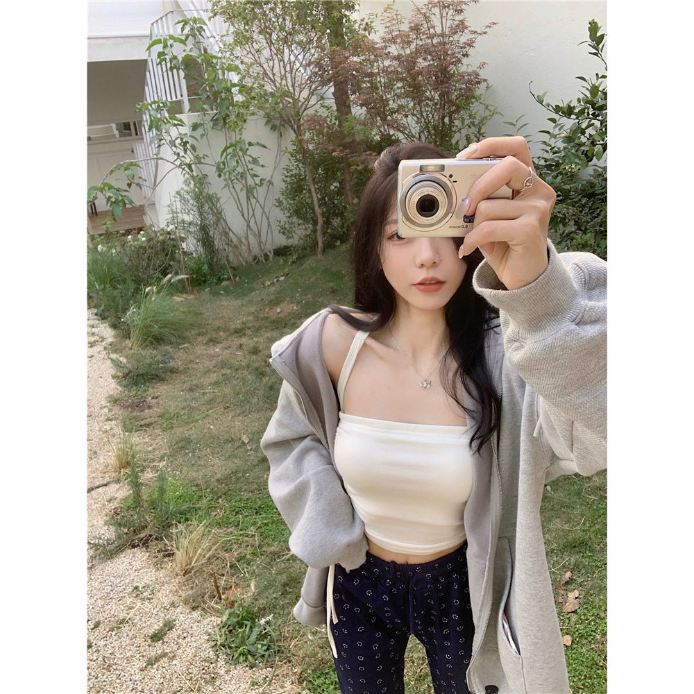 เสื้อครอป คล้องคอ สไตล์เกาหลี CN2233