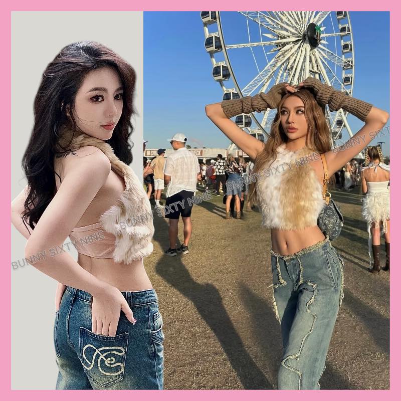 เสื้อขนเฟอร์เทียม เซ็กซี่ CN2538 พร้อมส่งในไทย