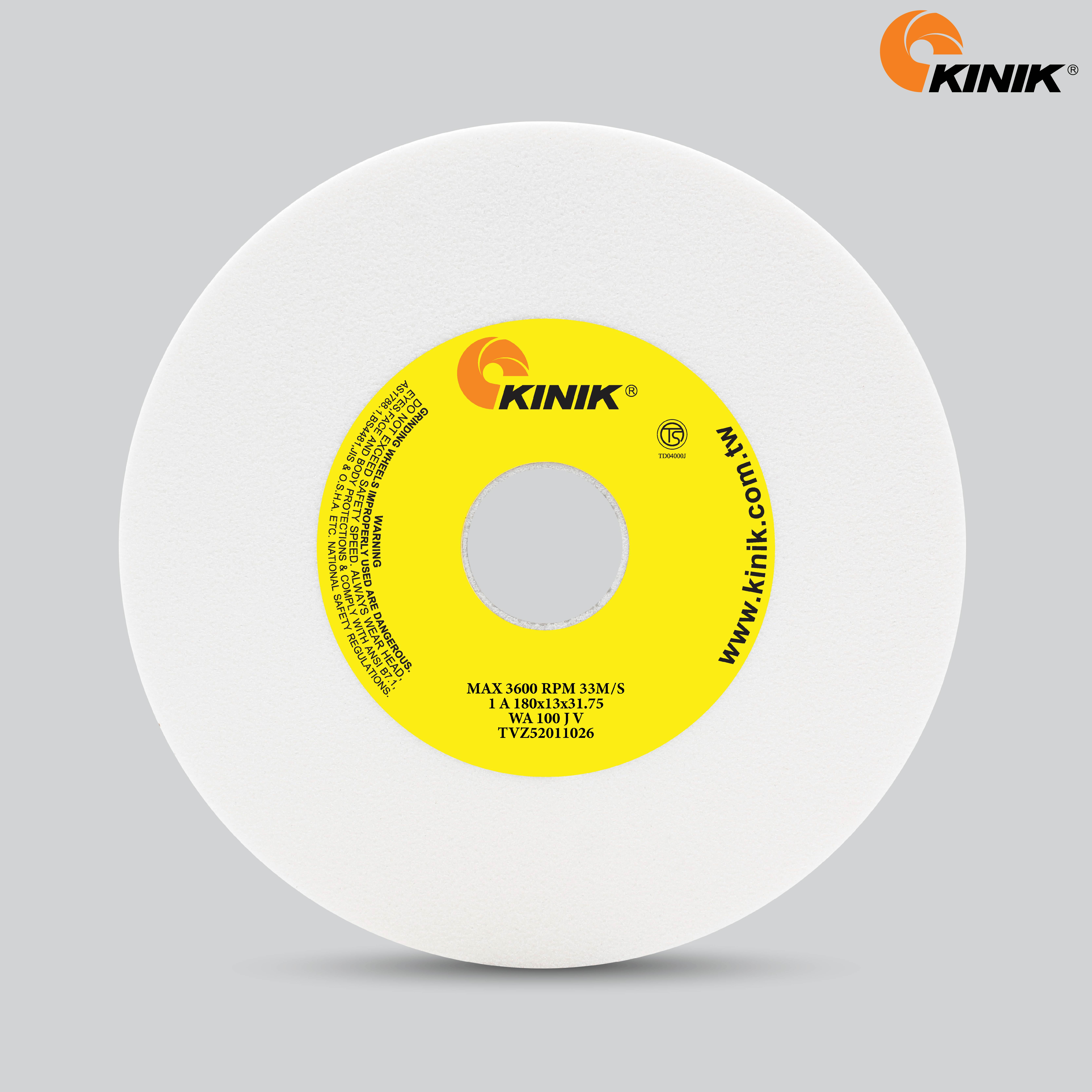 หินเจียร KINIK WA100JV1A 180x13x31.75 mm.