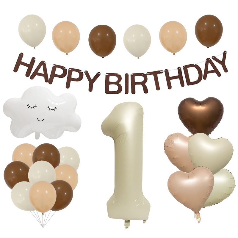 ลูกโป่งตัวเลข 0-9 สีขาว ฟอยล์ ลูกโป่งวันเกิด ปาร์ตี้เทศกาลต่างๆ PT082