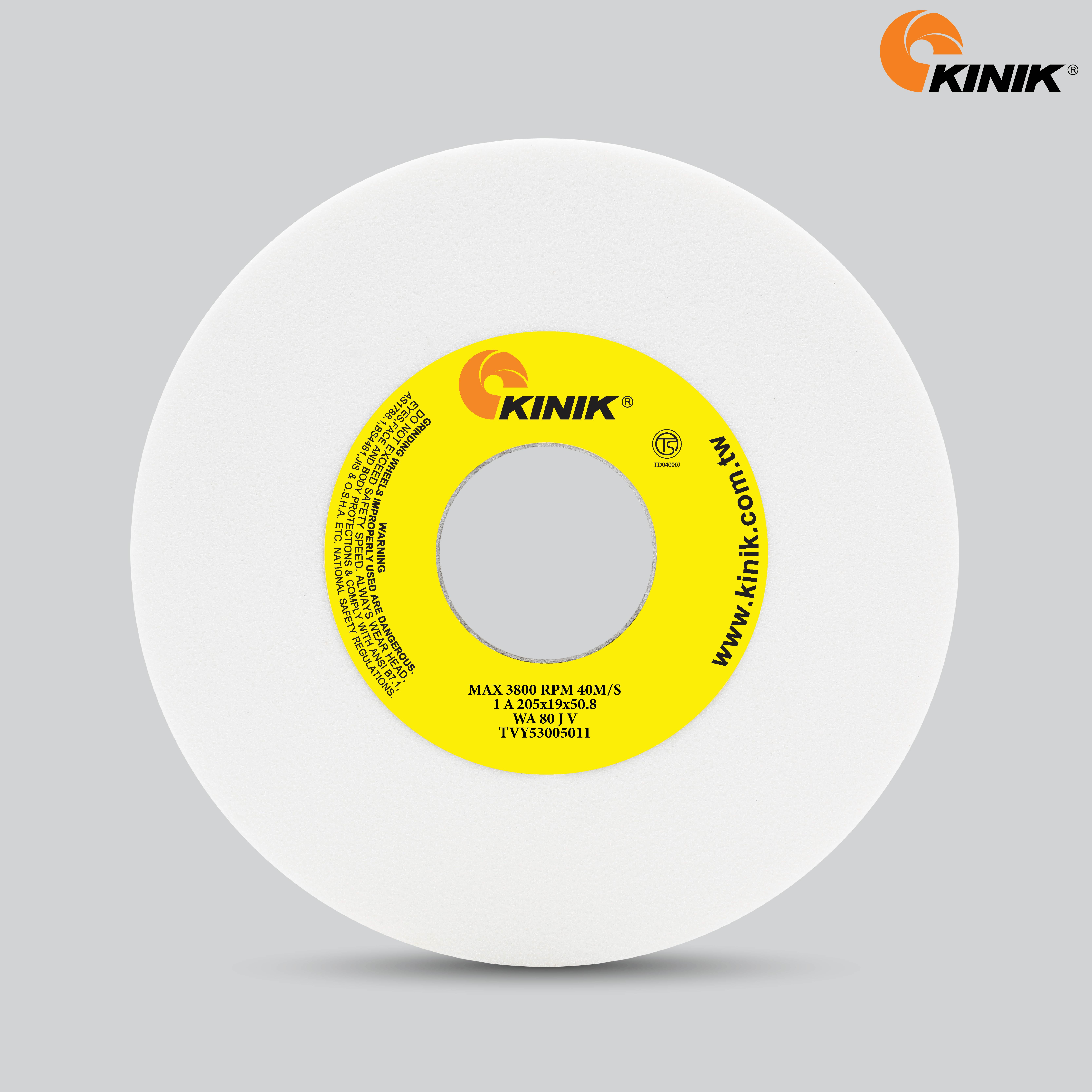 หินเจียร KINIK WA80JV1A 205x19x50.8 mm.