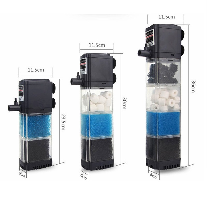 SOBO FH-1902,FH-1903,FH-1904(ปั๊มน้ำพร้อมกระบอกกรอง และวัสดุกรองพร้อมใช้งาน ความแรง 1500L/Hr)