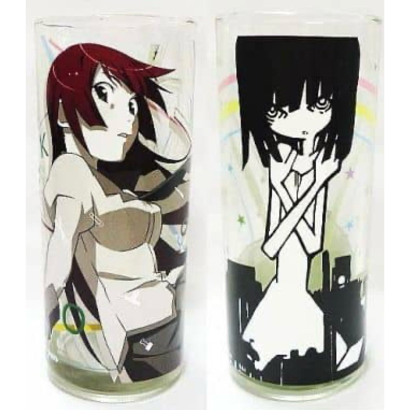 แก้วพิมพ์ลายเรืองแสง นาเดโกะ&ฮิตากิ[Bakemonogatari -Glow In The Dark Glass- Nadeko Sengoku&Senjougahara Hitagi]