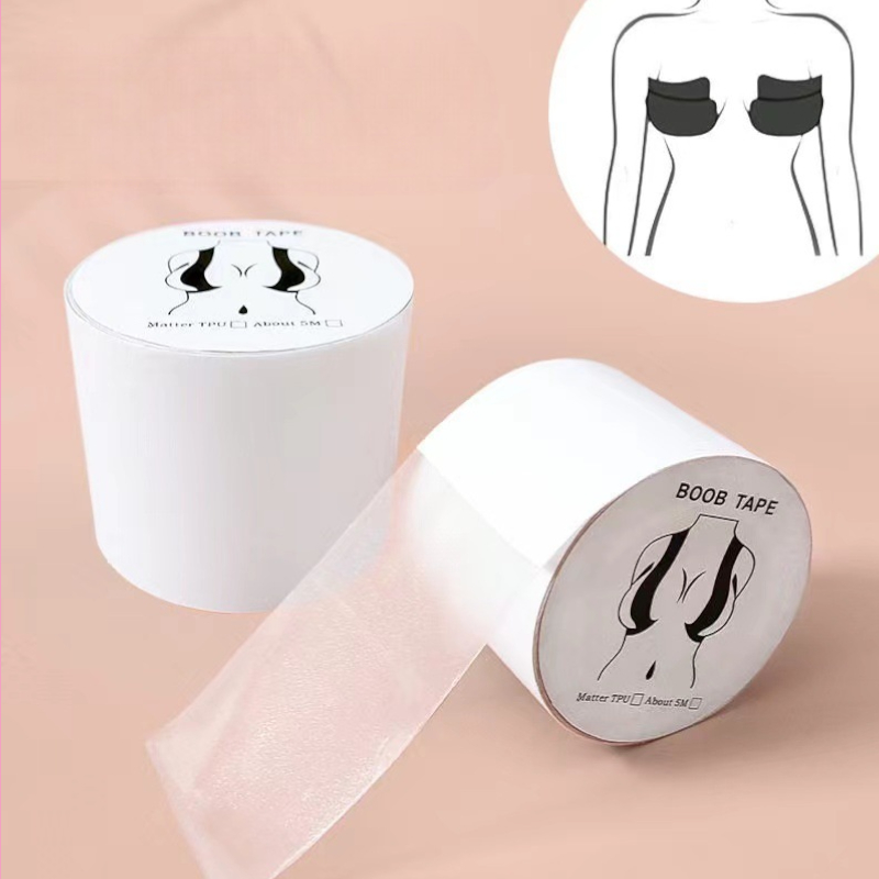 เทปแปะอก เทปยกกระชับหน้าอก ม้วนใหญ่ 5 เมตร