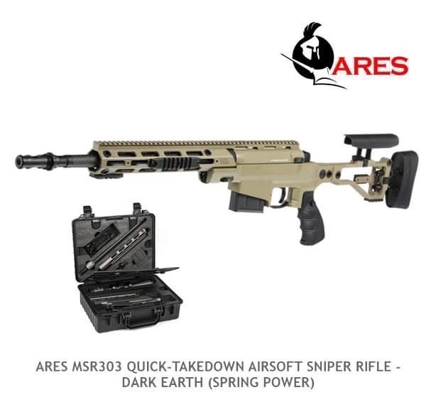 ARES MSR303 QUICK-TAKEDOWN AIRSOFT SNIPER RIFLE - DARK EARTH (SPRING POWER) (ออเดอร์ล่วงหน้า)