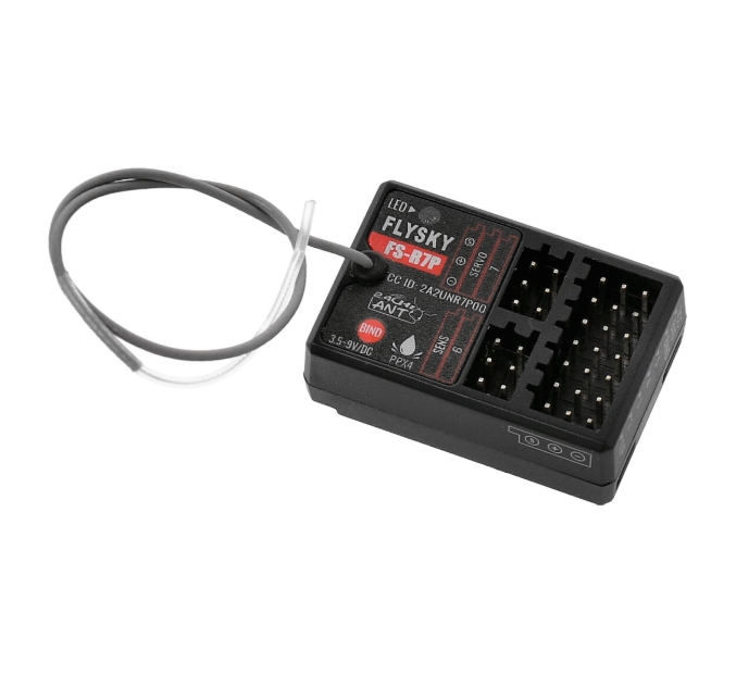 Flysky FS-R7P Receiver, 7CH 2.4Ghz RC Radio Receiver ANT Protocol PWM Output RSSI