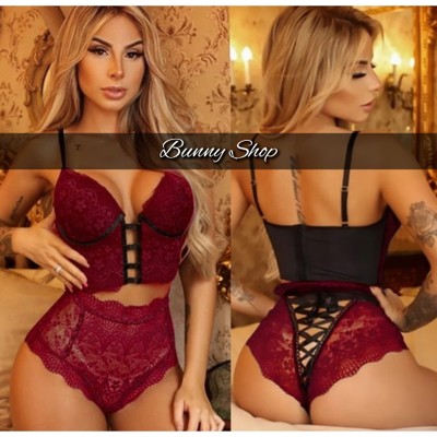 ชุดชั้นใน ลูกไม้ เซ็กซี่ รหัส X6661-L พร้อมส่งในไทย