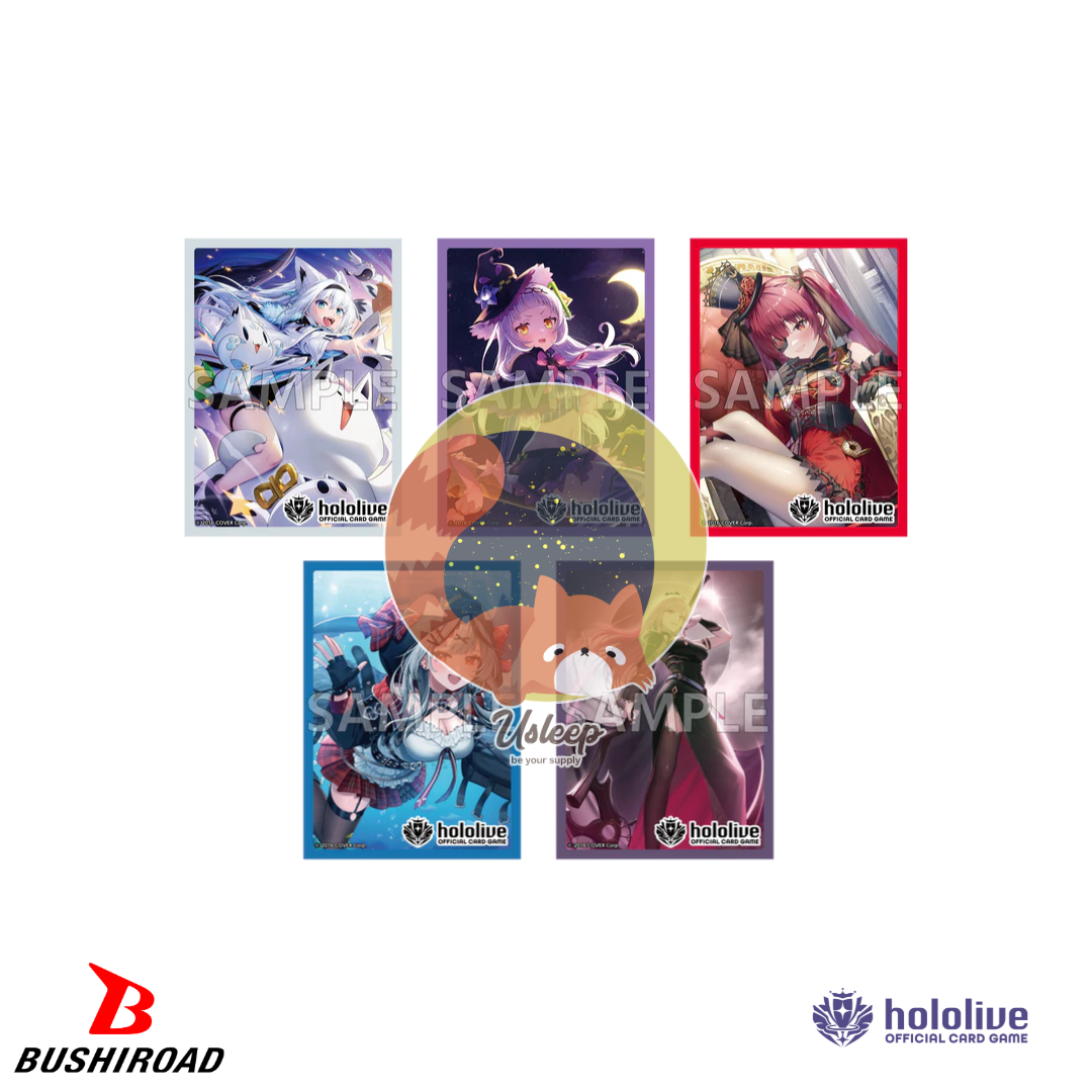 [PRE-ORDER] hololive OFFICIAL CARD GAME Official Sleeve : Shirakami Fubuki, Murasaki Shion, Houshou Marine, Sakamata Chloe, Mori Calliope