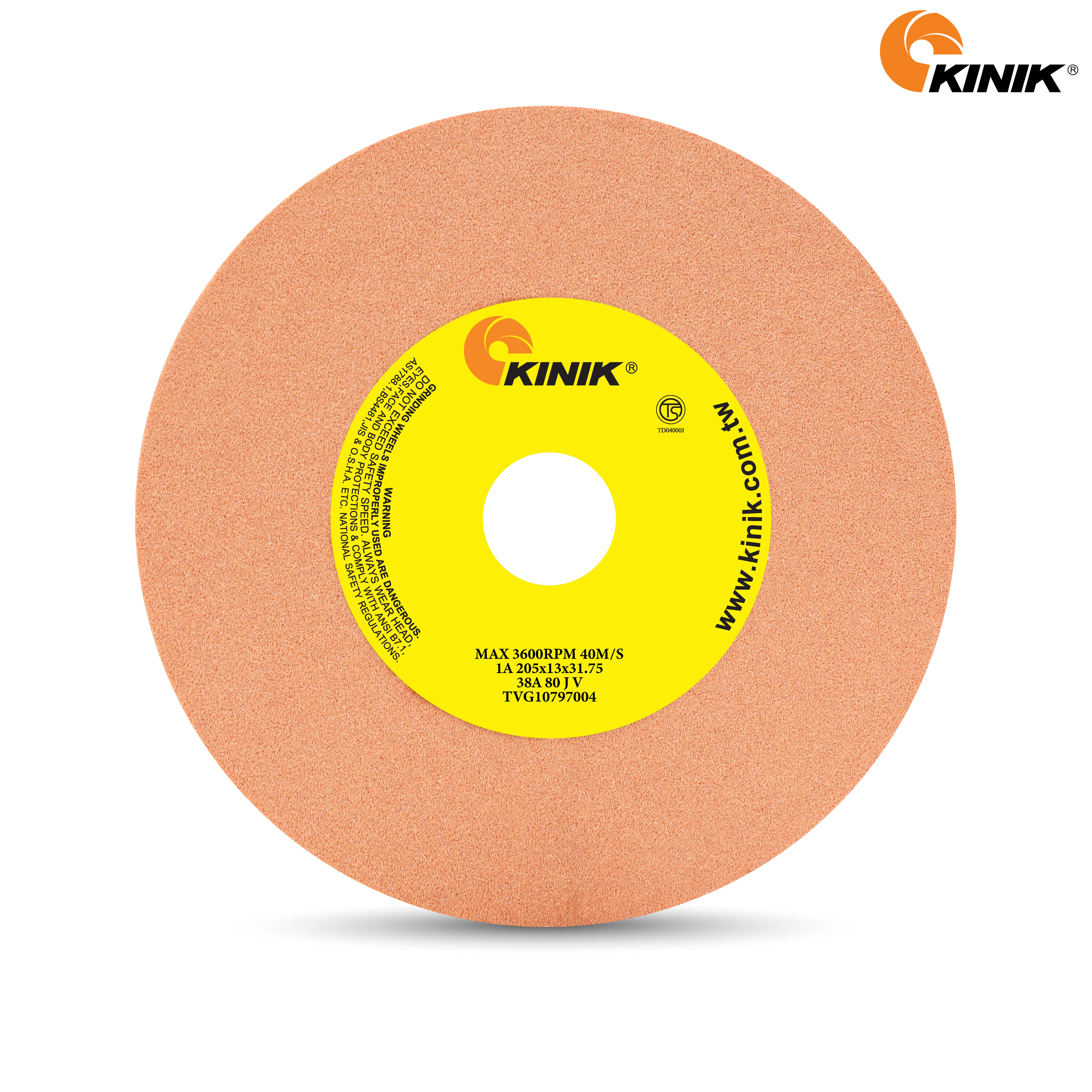 หินเจียร KINIK 38A80JV1A 205x13x31.75 mm.