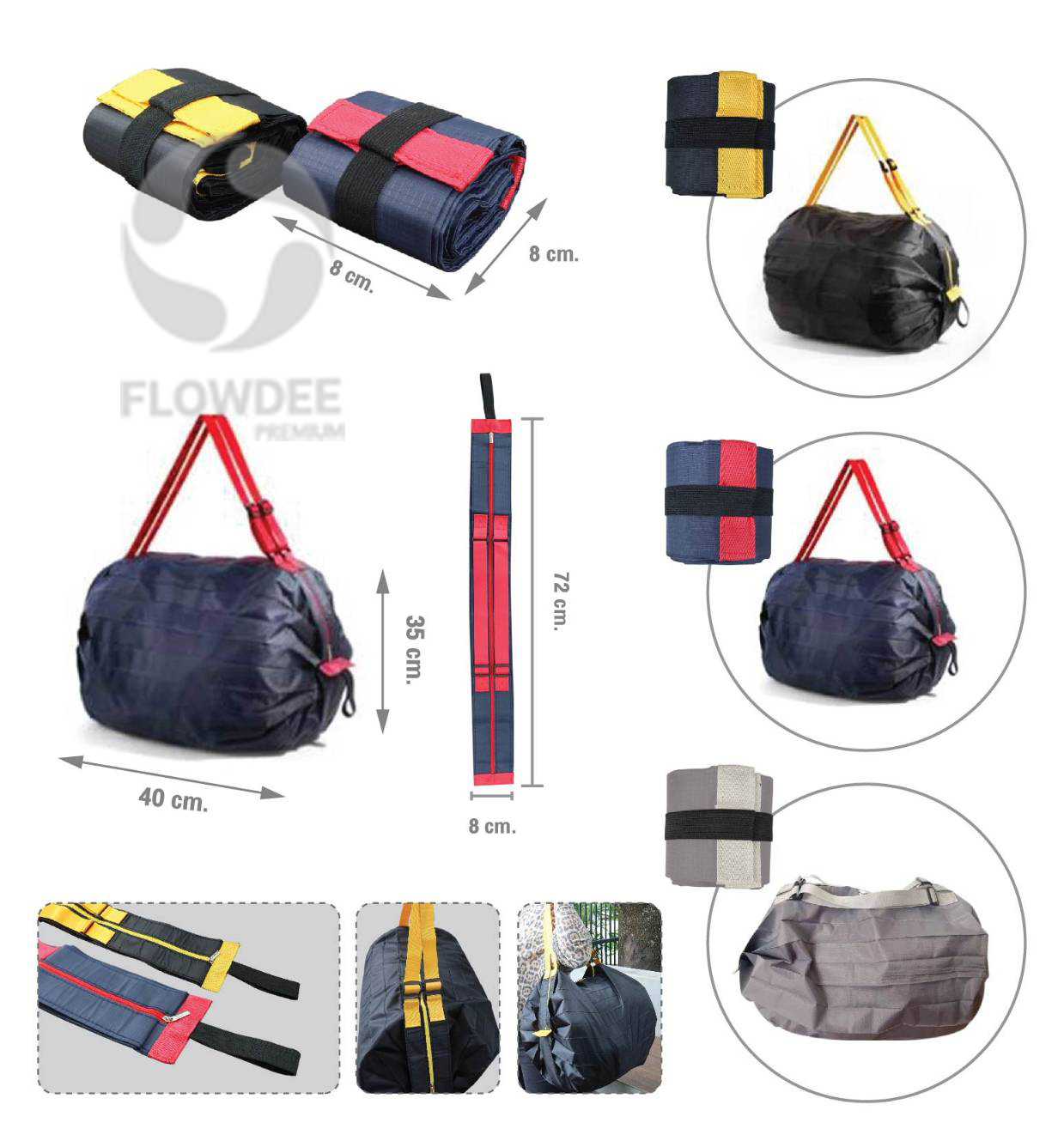 กระเป๋าเดินทาง พับเก็บได้ สต็อก FLG0085