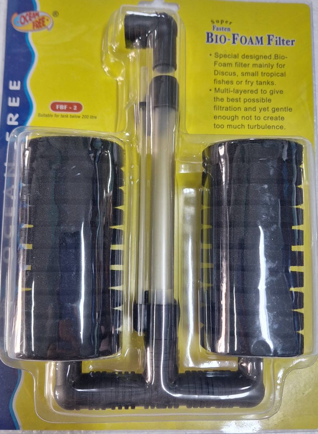 Ocean Free BIO FOME FILTER ซีรี่ FBF(กรองฟองน้ำชนิดติดกระจก สำหรับกรองน้ำในตู้ปลาให้ใสสะอาด)