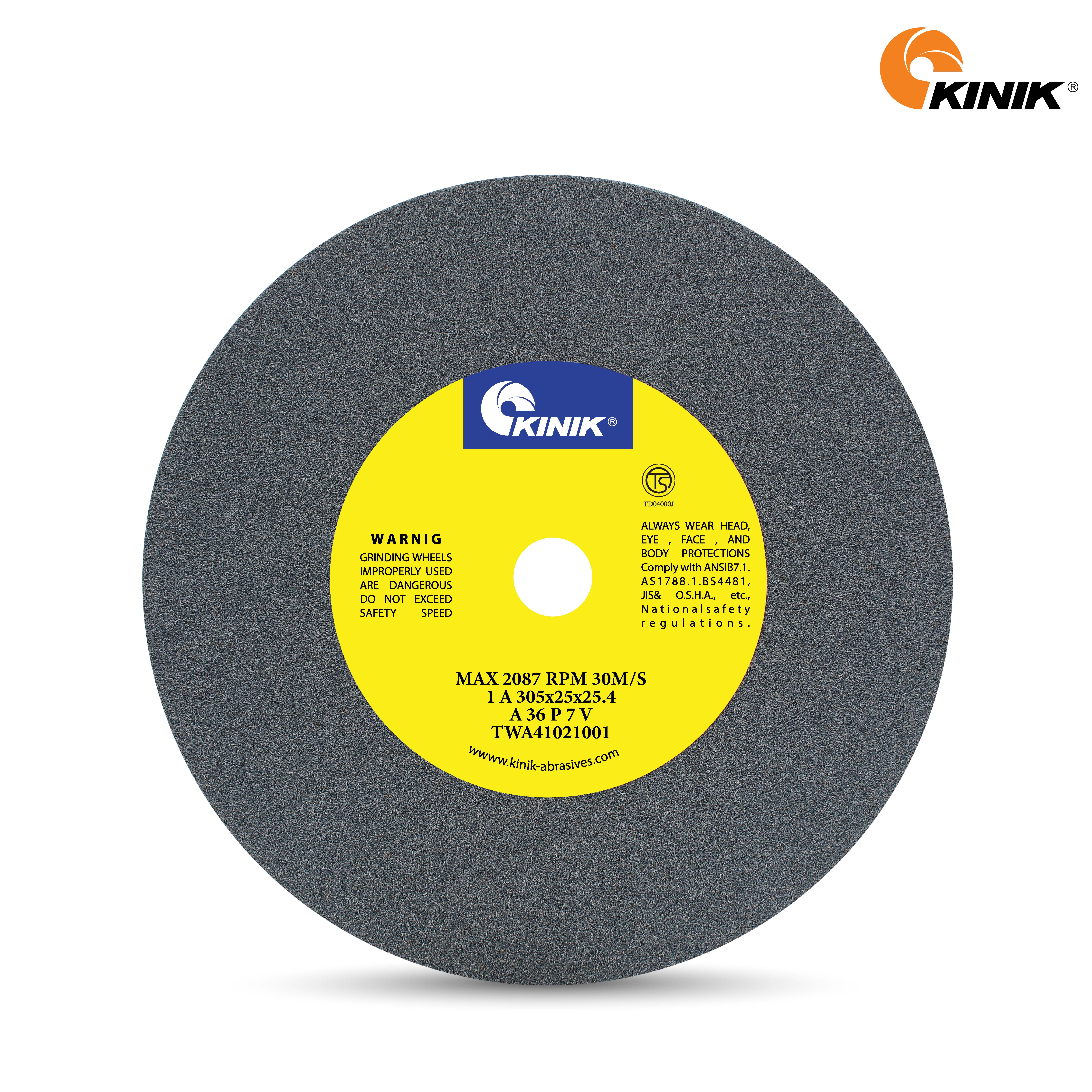หินเจียร KINIK A36P7V1A 305x25x25.40 mm.