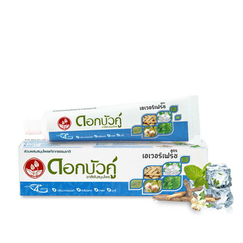 8850348110129 ยาสีฟันดอกบัวคู่ เอเวอร์เฟรช 40g