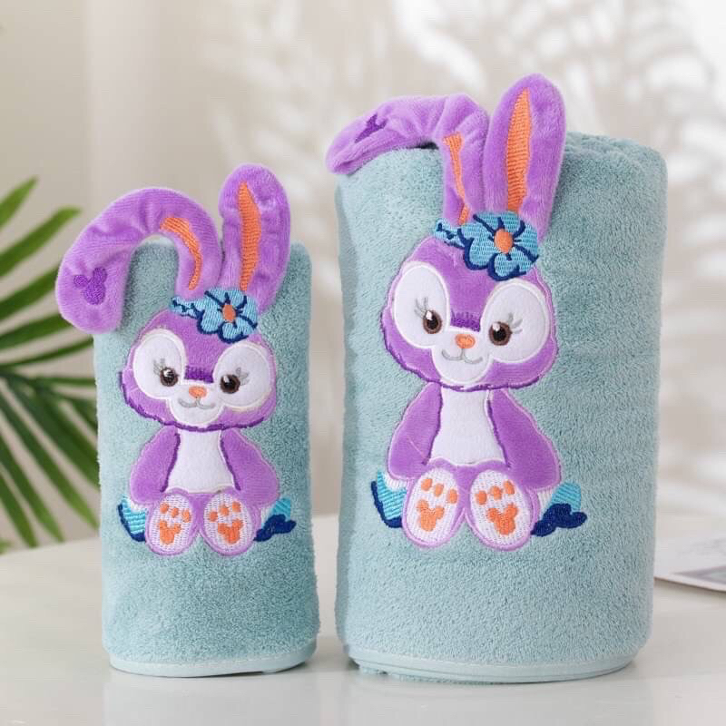 ผ้าเช็ดตัว กระต่าย หนานุ่ม เซท 2 ชิ้น ซับน้ำดี ของขวัญน่ารัก