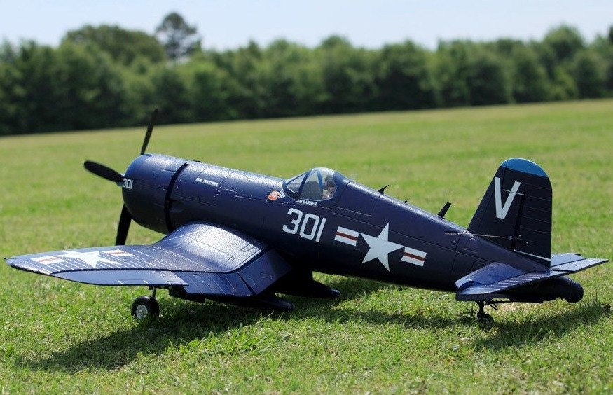 FMS F4U CORSAIR 1400MM (55.1") BLUE PNP V3 [ไม่รวมรีโมท และ แบต]
