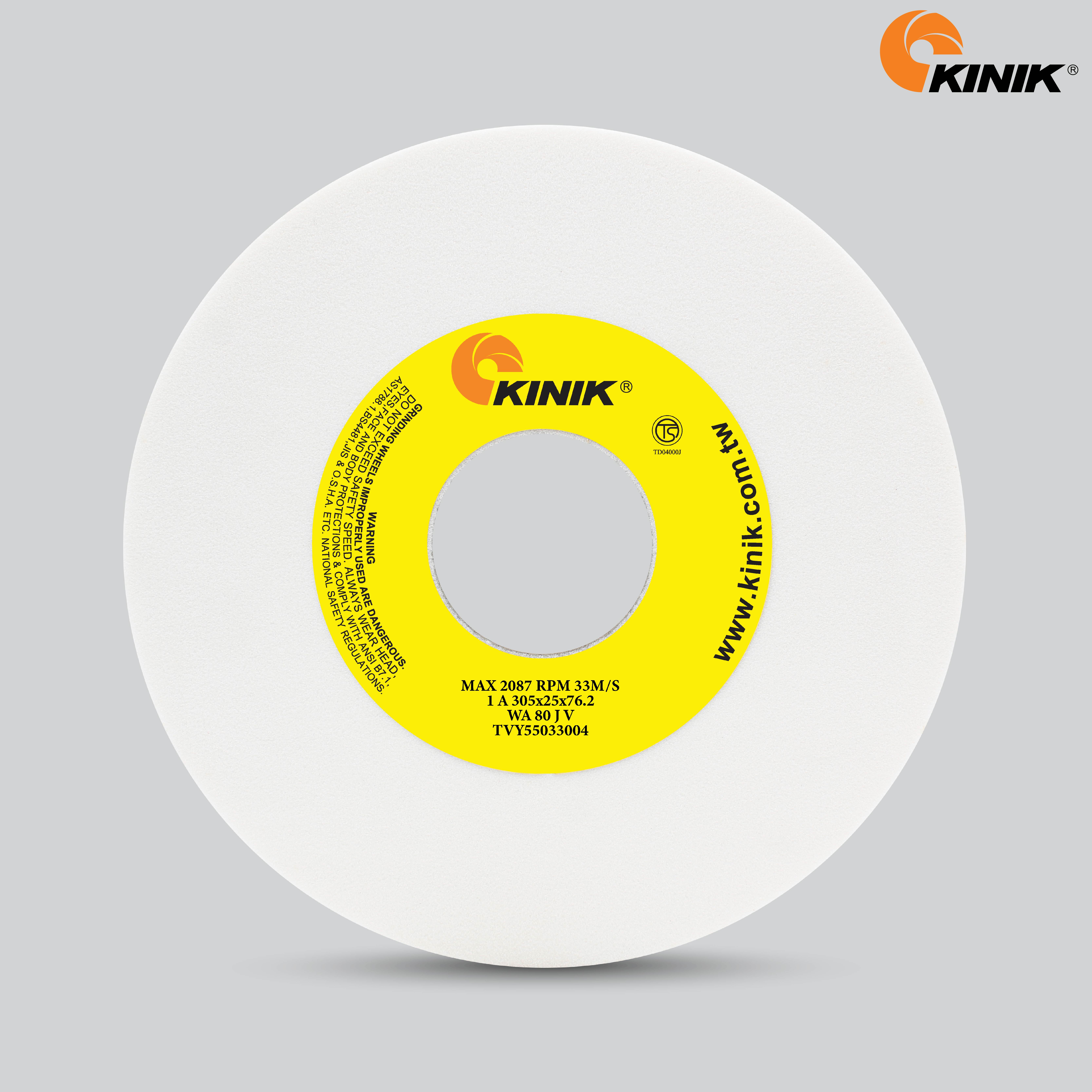 หินเจียร KINIK WA80JV1A 305x25x76.2 mm.