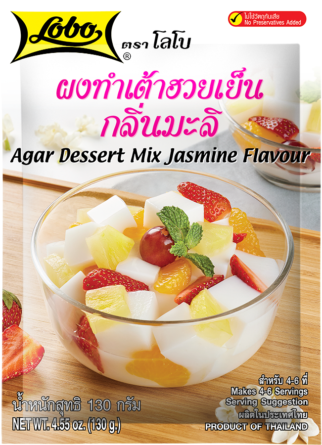 ผงทำเต้าฮวยเย็นกลิ่นมะลิ 130 กรัม / Agar Dessert Mix Jasmin Flavour 130 gram
