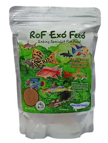 RoF Exo' Feed Sinking Specialist Fish Food 650 g.ซองเขียว(อาหารปลาชนิดจมน้ำ สำหรับปลาสวยงามทุกชนิด)